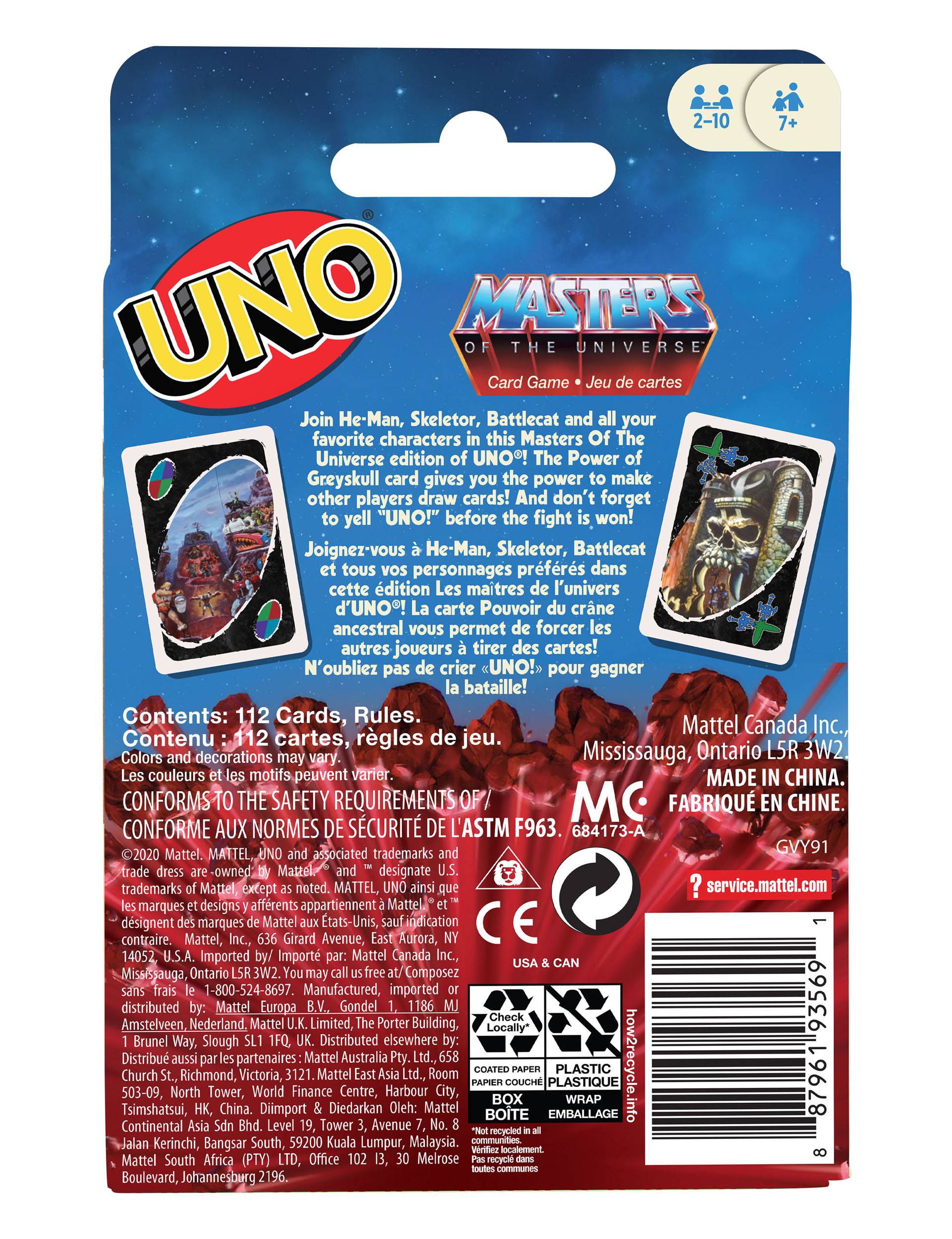 Masters of the Universe UNO Kartenspiel