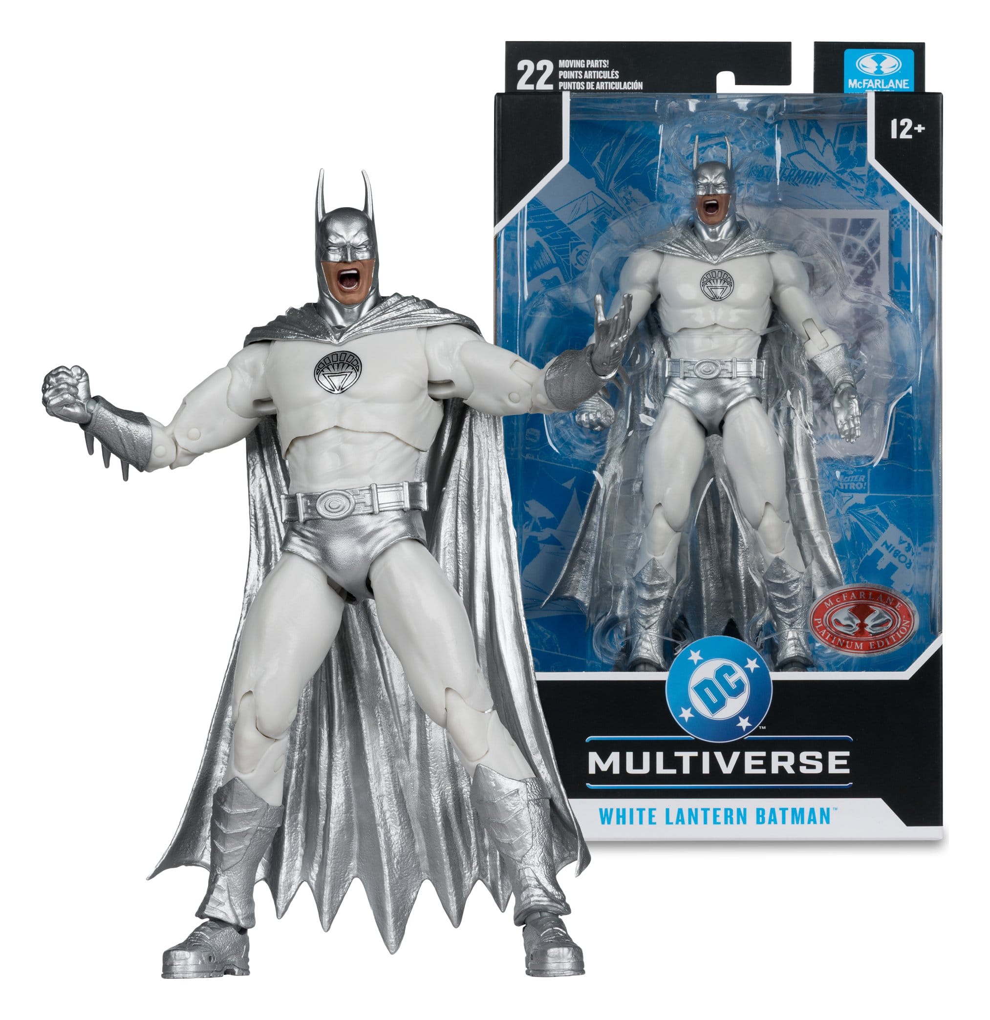 DC Multiverse Actionfigur White Lantern Batman (Brightest Day) (Red Platinum Edition) 18 cm DAP