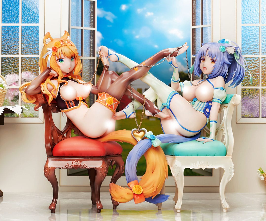 Nekopara PVC Statue 1/7 Maple & Cinnamon 19 cm (Set 2 Stück)