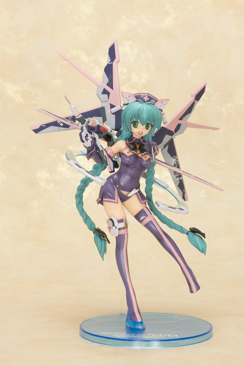 Megami Magazine Creators Vol. 8 Cover PVC Statue 1/8 Nurse Girl Nana Dark Berry Mint Ver. 26 cm