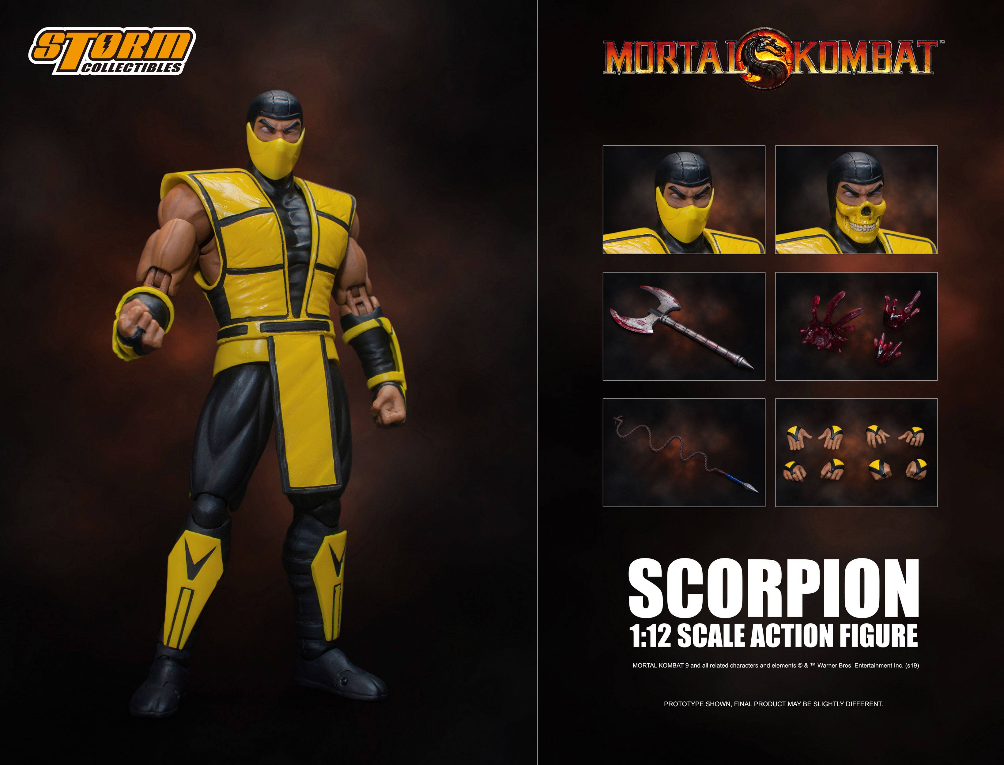 Mortal Kombat Actionfigur 1/12 Scorpion 16 cm