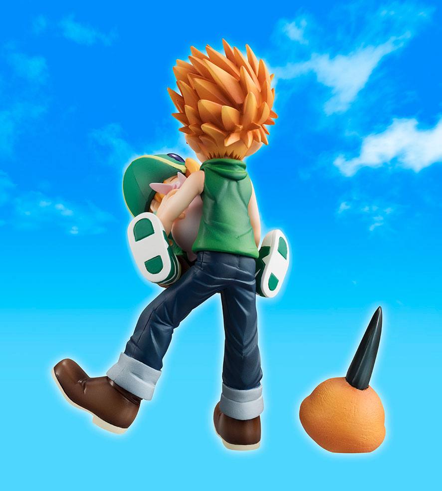 Digimon Adventure G.E.M. Serie PVC Statue Ishida Yamato & Takaishi Takeru, Tsunomon & Tochomon 15 cm