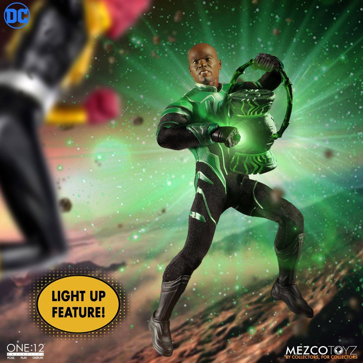 DC Comics Actionfigur mit Leuchtfunktion 1/12 John Stewart - The Green Lantern 17 cm