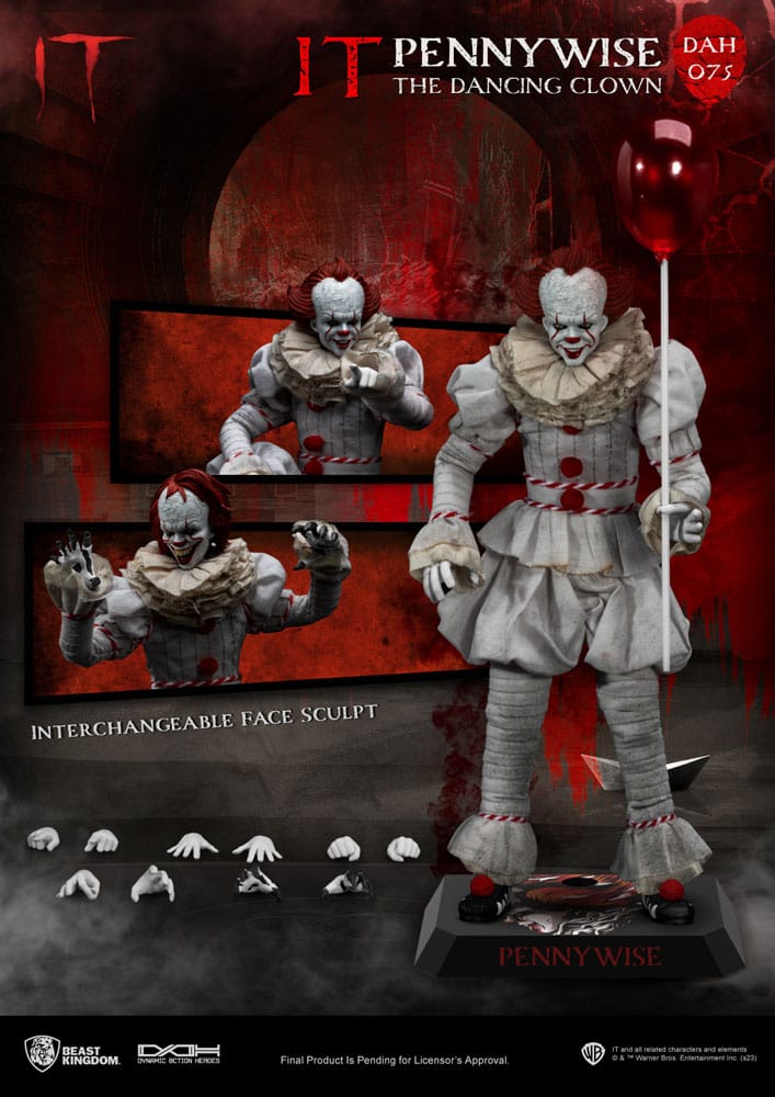 Stephen King's Es Dynamic 8ction Heroes Actionfigur 1/9 Pennywise 21 cm