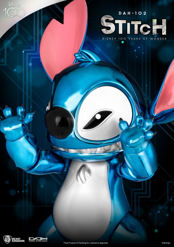 Disney 100 Years of Wonder Dynamic 8ction Heroes Actionfigur 1/9 Stitch (Lilo & Stitch) 16 cm