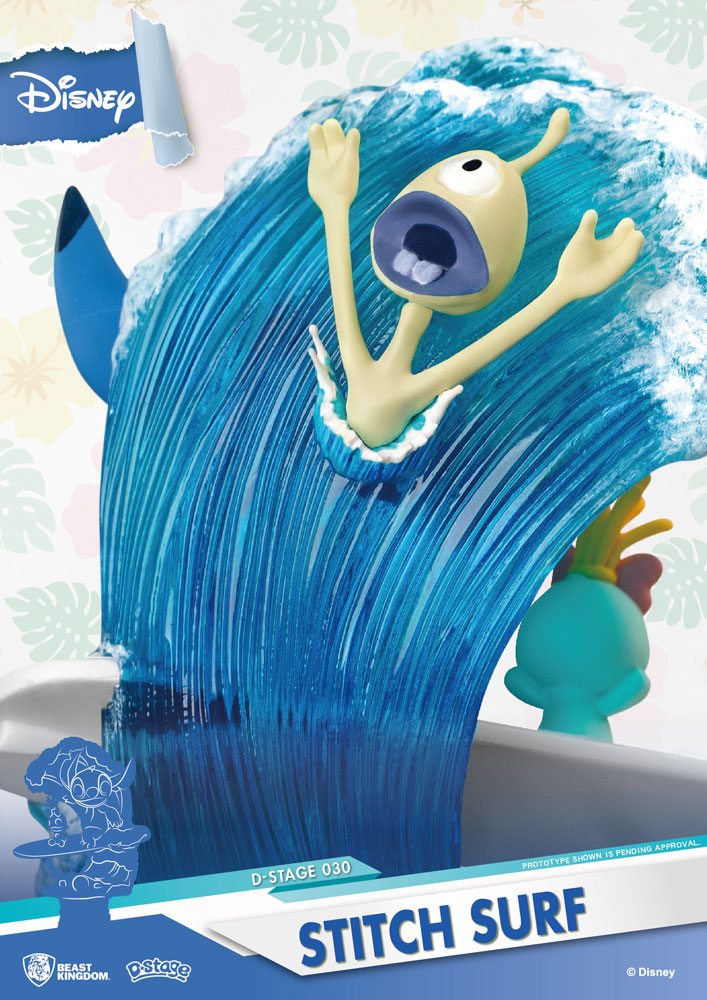 Disney Summer Series D-Stage PVC Diorama Surfer Stitch 15 cm