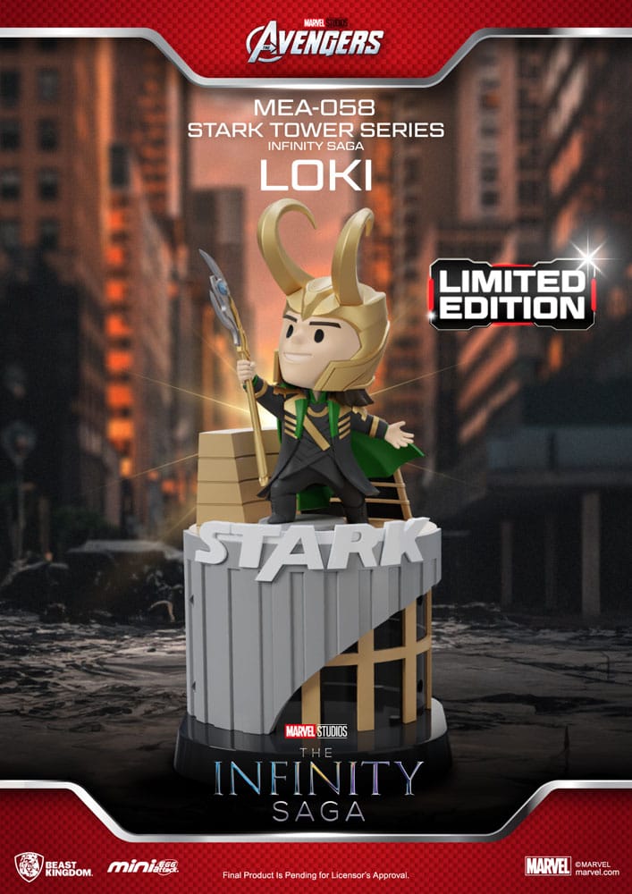 Marvel Mini Egg Attack Figuren The Infinity Saga Stark Tower series Tony Stark & Mark VII suit pod mod 12 cm