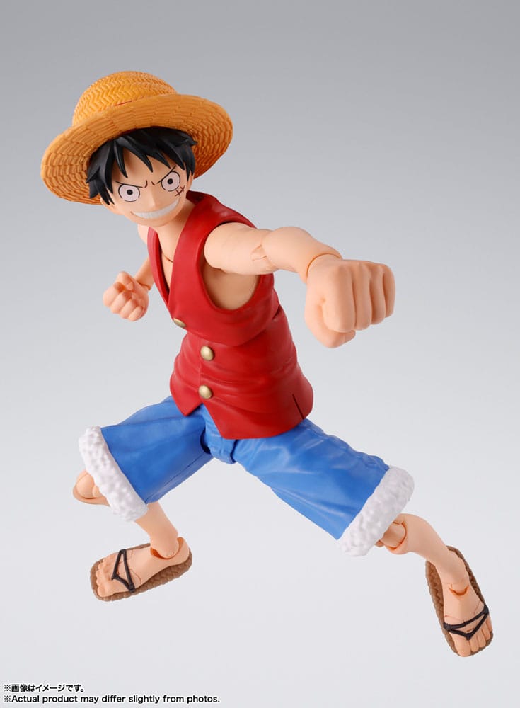 One Piece S.H. Figuarts Actionfigur Monkey D. Ruffy Romance Dawn 15 cm