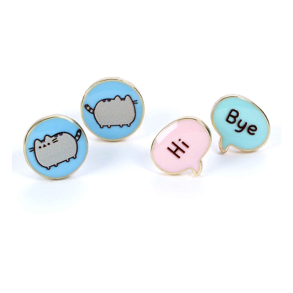 Pusheen Stud Ohrringe 2er-Pack "Hi , Bye"