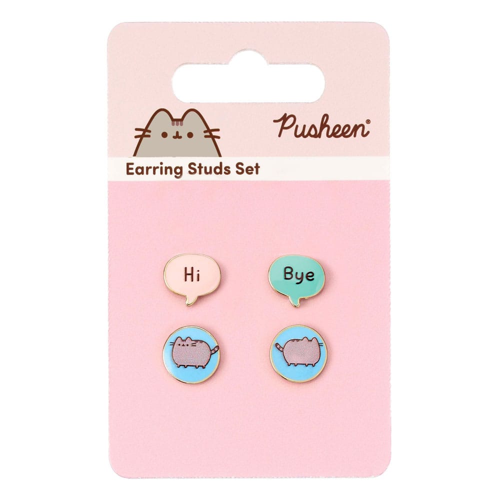 Pusheen Stud Ohrringe 2er-Pack "Hi , Bye"