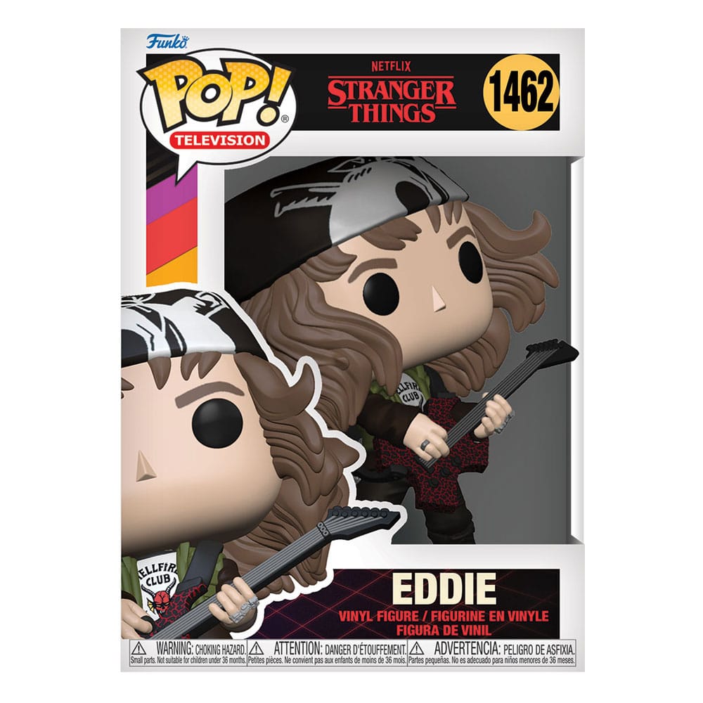 Stranger Things POP! TV Vinyl Figur Hunter Eddie with Guitar 9 cm