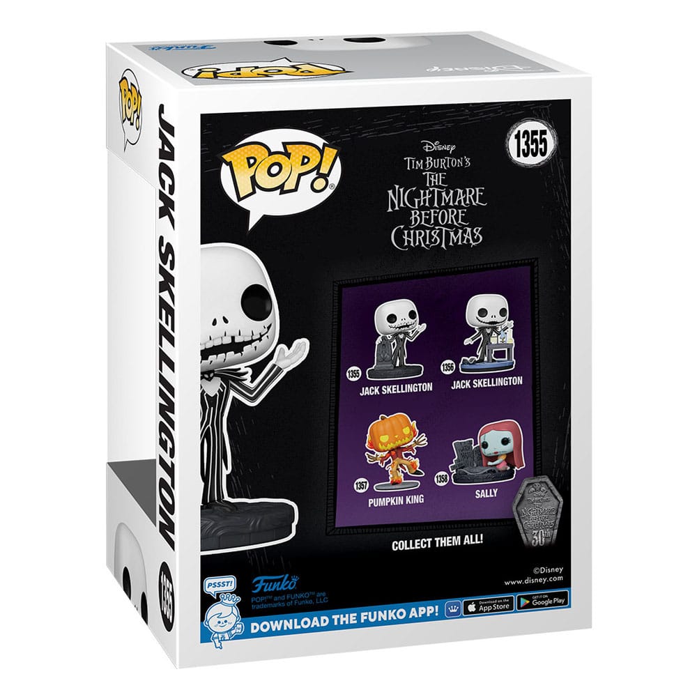 Nightmare before Christmas 30th POP! Disney Vinyl Figur Jack w/Gravestone 9 cm