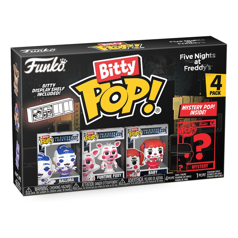 Five Nights at Freddy's Bitty POP! Vinyl Figuren 4er-Pack Ballora 2,5 cm