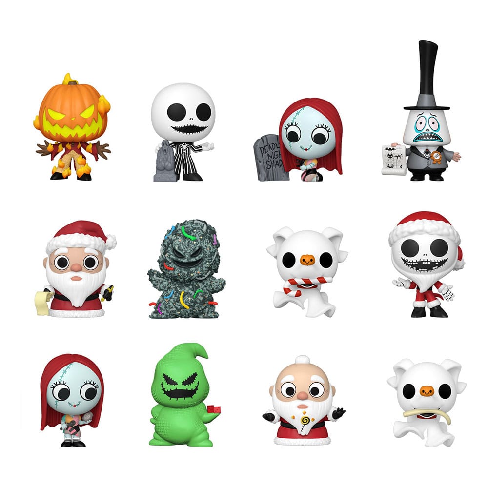 Nightmare before Christmas 30th Mystery Mini Minifiguren 5 cm Display (12)