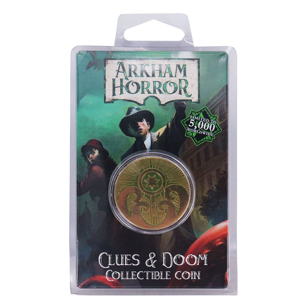 Arkham Horror Sammelmünze Clues & Doom Limited Edition
