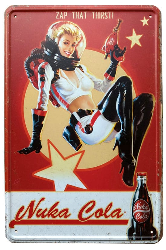 Fallout Metallschild Nuka Cola Girl