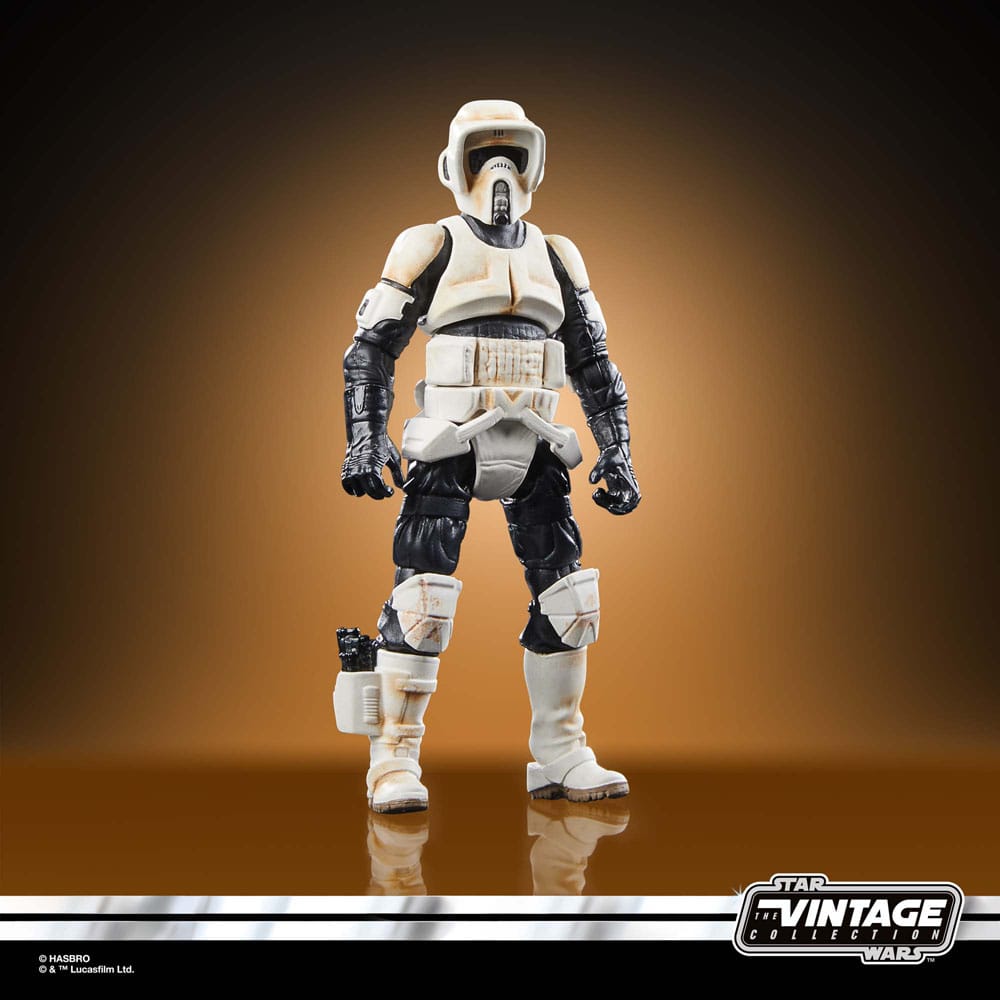 Star Wars: The Mandalorian Vintage Collection Fahrzeug mit Figuren Speeder Bike with Scout Trooper & Grogu