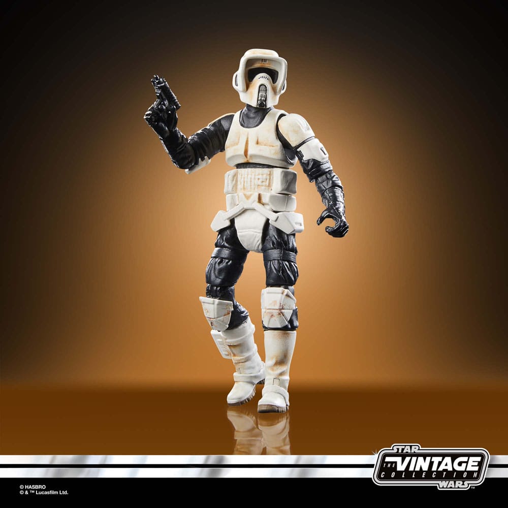 Star Wars: The Mandalorian Vintage Collection Fahrzeug mit Figuren Speeder Bike with Scout Trooper & Grogu