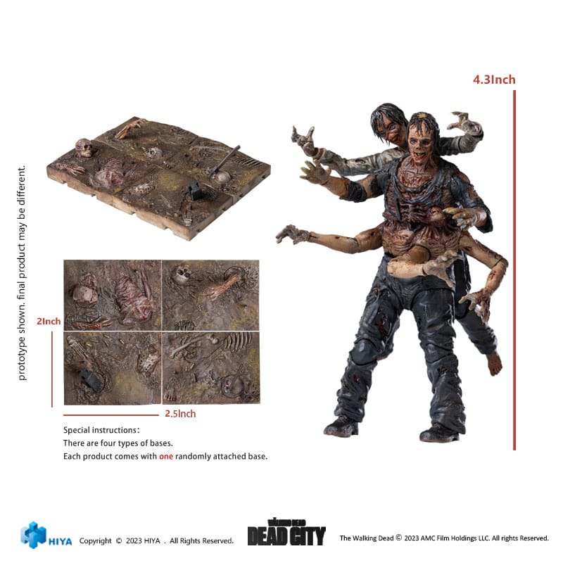 The Walking Dead Exquisite Mini Actionfigur 1/18 Dead City Walker King 11 cm