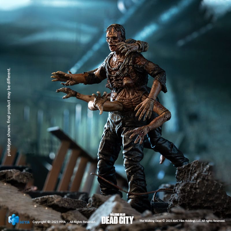 The Walking Dead Exquisite Mini Actionfigur 1/18 Dead City Walker King 11 cm