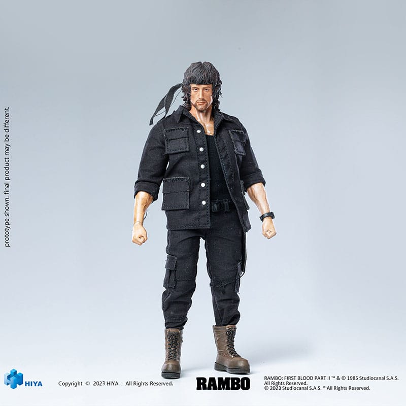 Rambo Exquisite Super Series Actionfigur 1/12 First Blood II John Rambo 16 cm