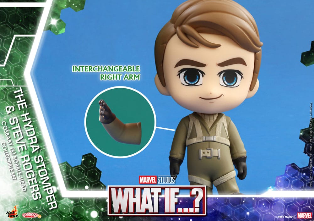 What If...? Cosbaby (S) Minifiguren Hydra Stomper & Steve Rogers 10 cm