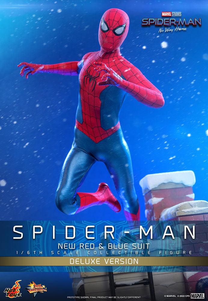 Spider-Man: No Way Home Movie Masterpiece Actionfigur 1/6 Spider-Man (New Red and Blue Suit) (Deluxe Version) 28 cm