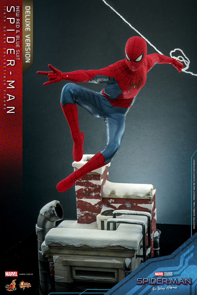Spider-Man: No Way Home Movie Masterpiece Actionfigur 1/6 Spider-Man (New Red and Blue Suit) (Deluxe Version) 28 cm