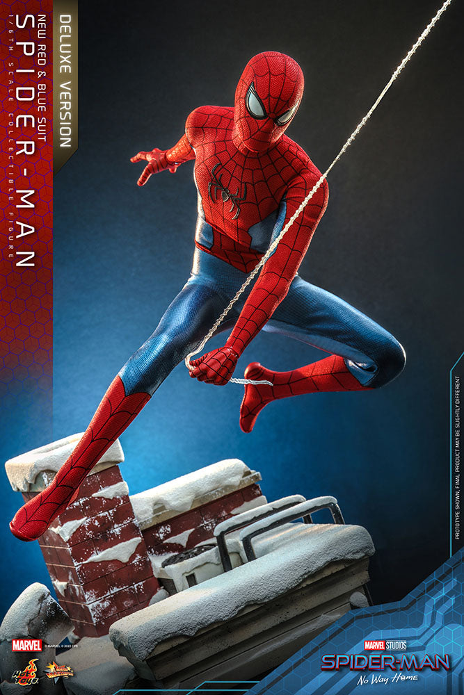 Spider-Man: No Way Home Movie Masterpiece Actionfigur 1/6 Spider-Man (New Red and Blue Suit) (Deluxe Version) 28 cm