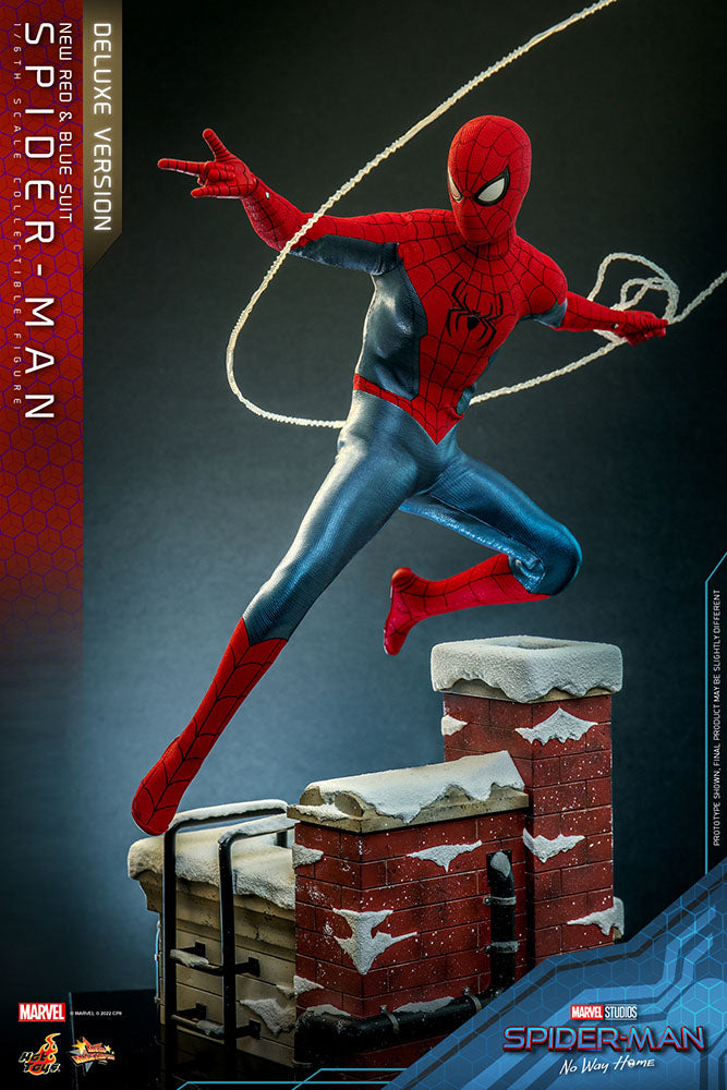 Spider-Man: No Way Home Movie Masterpiece Actionfigur 1/6 Spider-Man (New Red and Blue Suit) (Deluxe Version) 28 cm