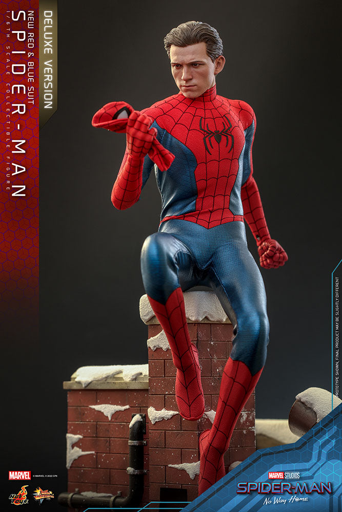 Spider-Man: No Way Home Movie Masterpiece Actionfigur 1/6 Spider-Man (New Red and Blue Suit) (Deluxe Version) 28 cm