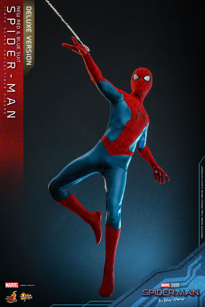 Spider-Man: No Way Home Movie Masterpiece Actionfigur 1/6 Spider-Man (New Red and Blue Suit) (Deluxe Version) 28 cm
