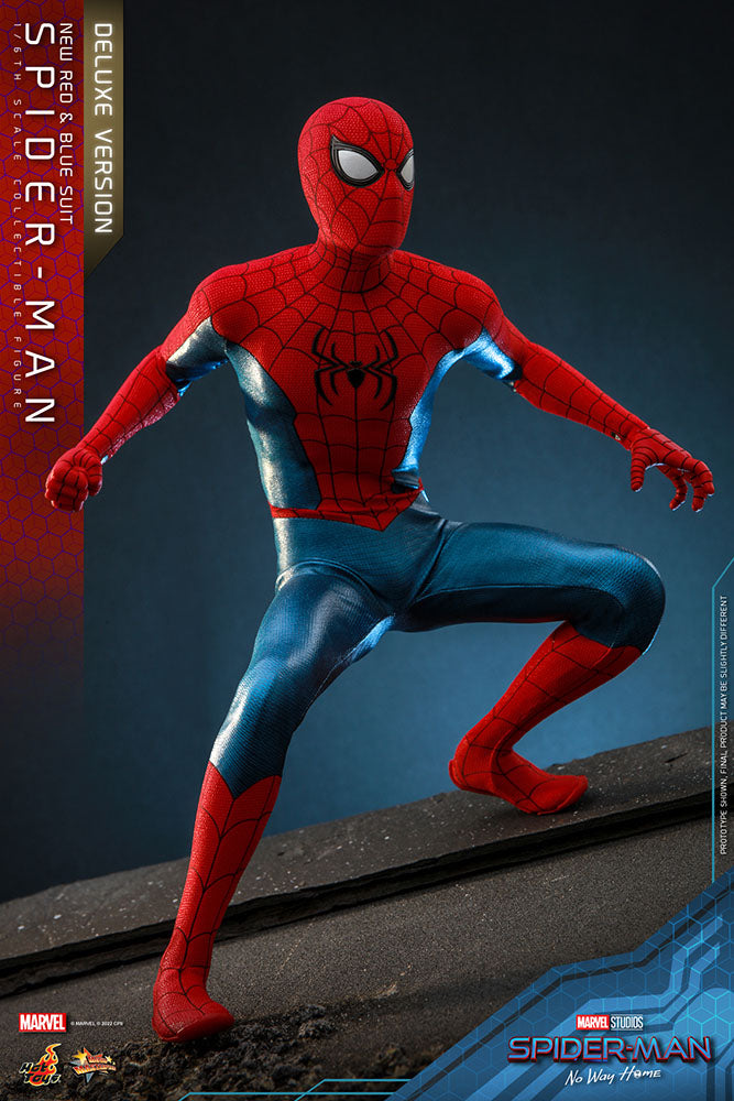 Spider-Man: No Way Home Movie Masterpiece Actionfigur 1/6 Spider-Man (New Red and Blue Suit) (Deluxe Version) 28 cm