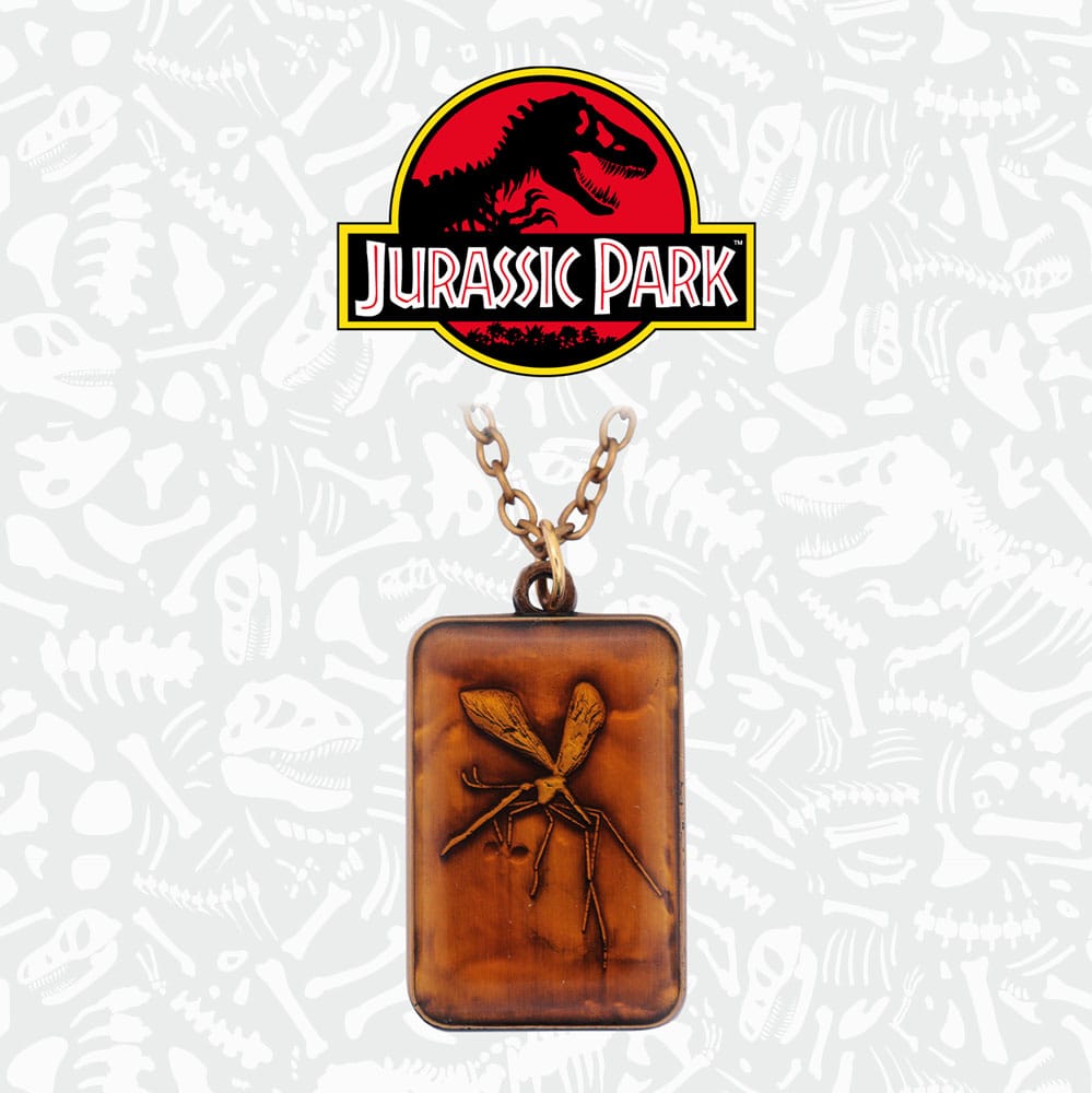 Jurassic Park Halskette mit Bernsteinanhänger Limited Edtiton