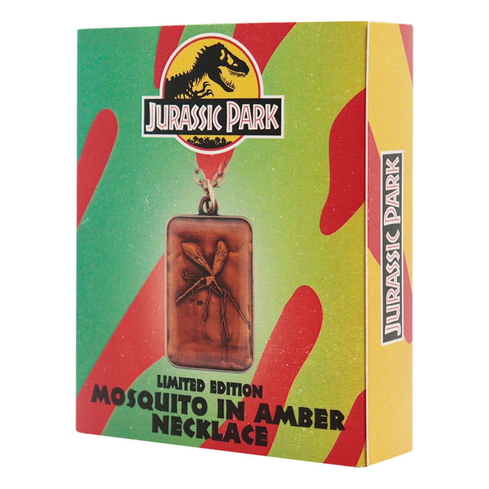 Jurassic Park Halskette mit Bernsteinanhänger Limited Edtiton