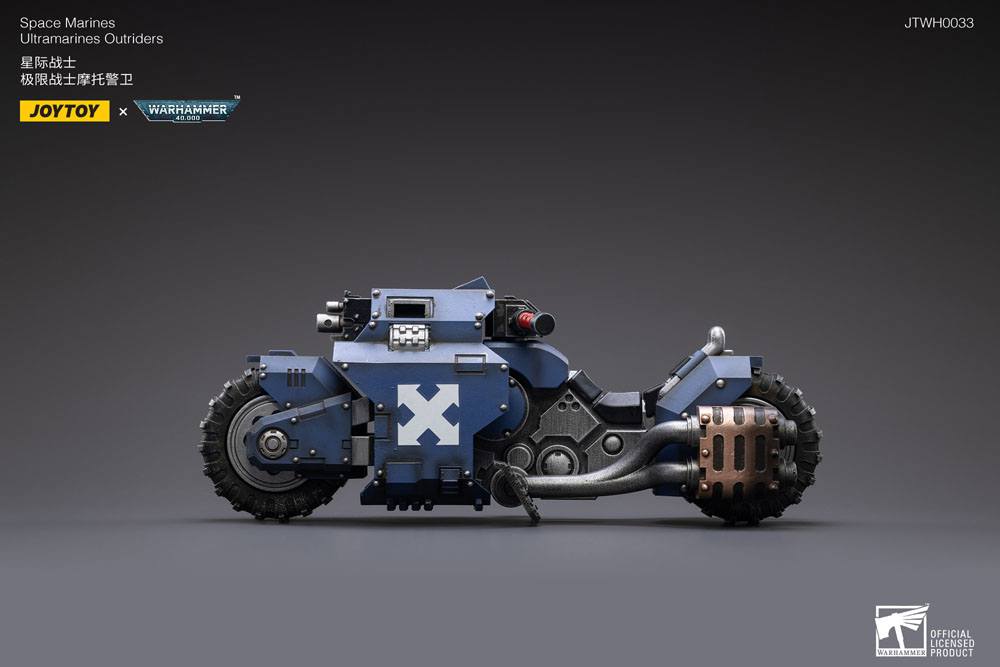 Warhammer 40k Fahrzeug 1/18 Ultramarines Outrider Bike 22 cm