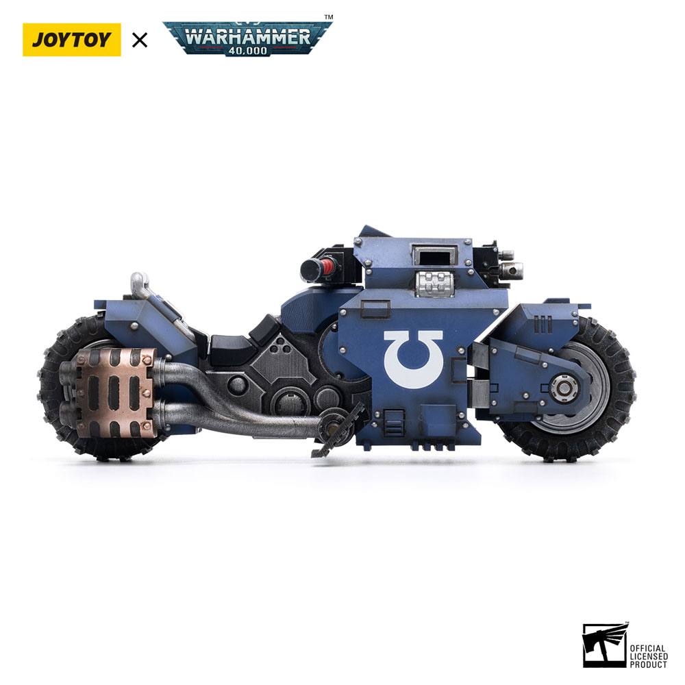 Warhammer 40k Fahrzeug 1/18 Ultramarines Outrider Bike 22 cm