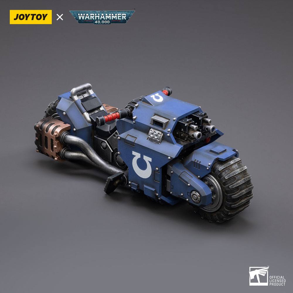 Warhammer 40k Fahrzeug 1/18 Ultramarines Outrider Bike 22 cm