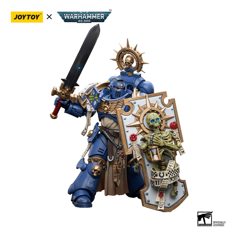 Warhammer 40k Actionfigur 1/18 Ultramarines Primaris Captain with Relic Shield and Power Sword 12 cm
