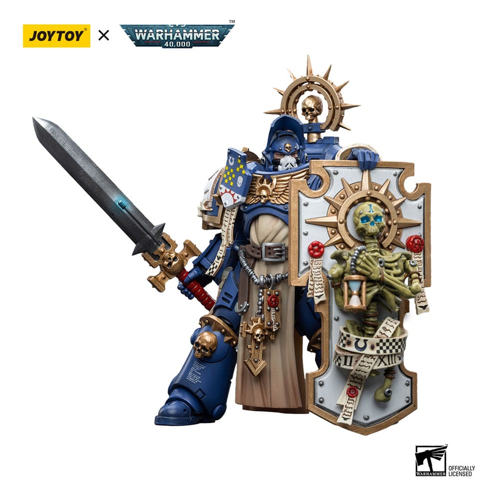 Warhammer 40k Actionfigur 1/18 Ultramarines Primaris Captain with Relic Shield and Power Sword 12 cm