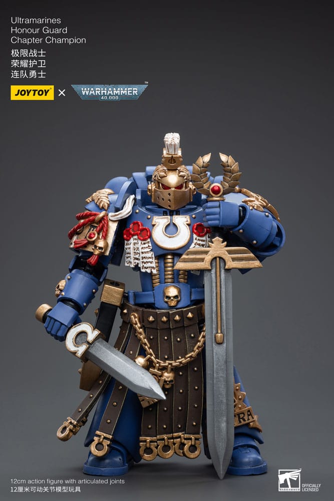 Warhammer 40k Actionfigur 1/18 Ultramarines Honour Guard Chapter Champion 12 cm
