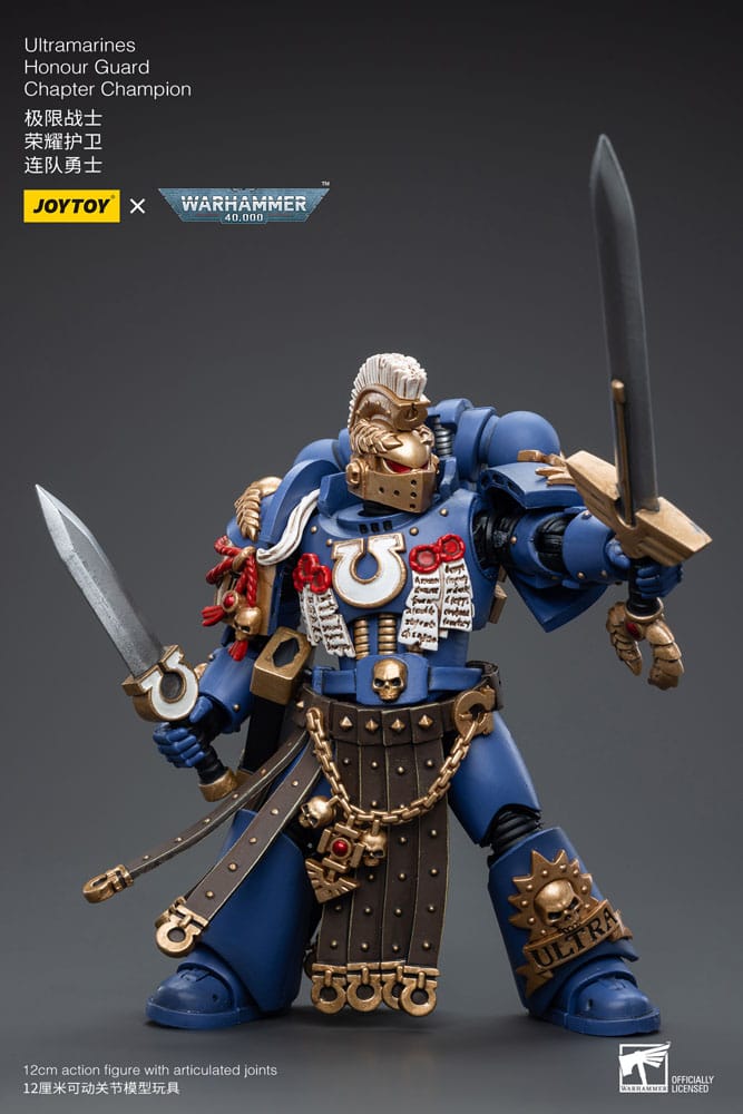 Warhammer 40k Actionfigur 1/18 Ultramarines Honour Guard Chapter Champion 12 cm