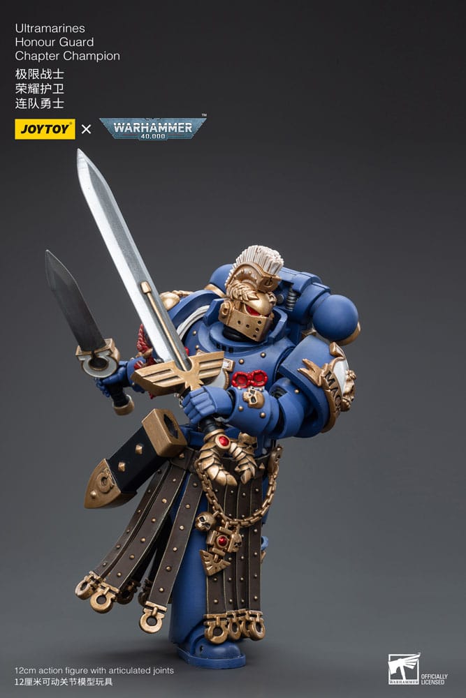 Warhammer 40k Actionfigur 1/18 Ultramarines Honour Guard Chapter Champion 12 cm