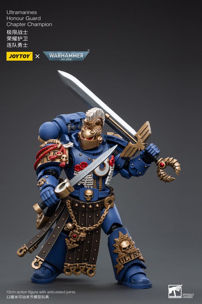Warhammer 40k Actionfigur 1/18 Ultramarines Honour Guard Chapter Champion 12 cm