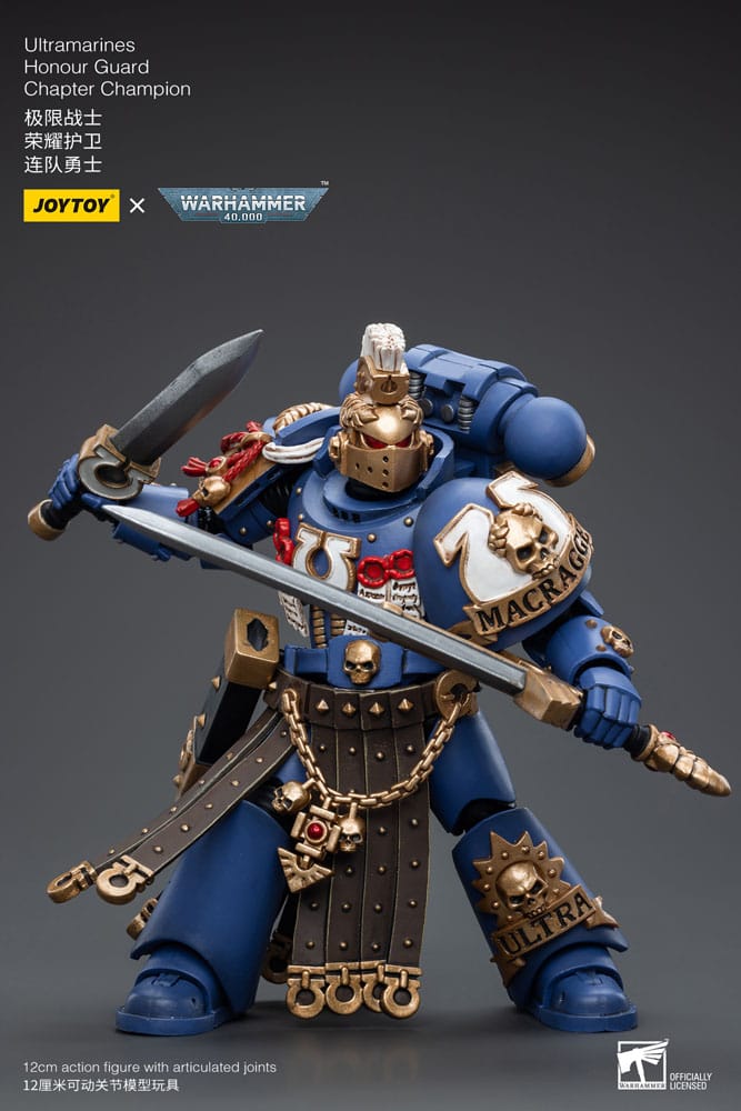 Warhammer 40k Actionfigur 1/18 Ultramarines Honour Guard Chapter Champion 12 cm