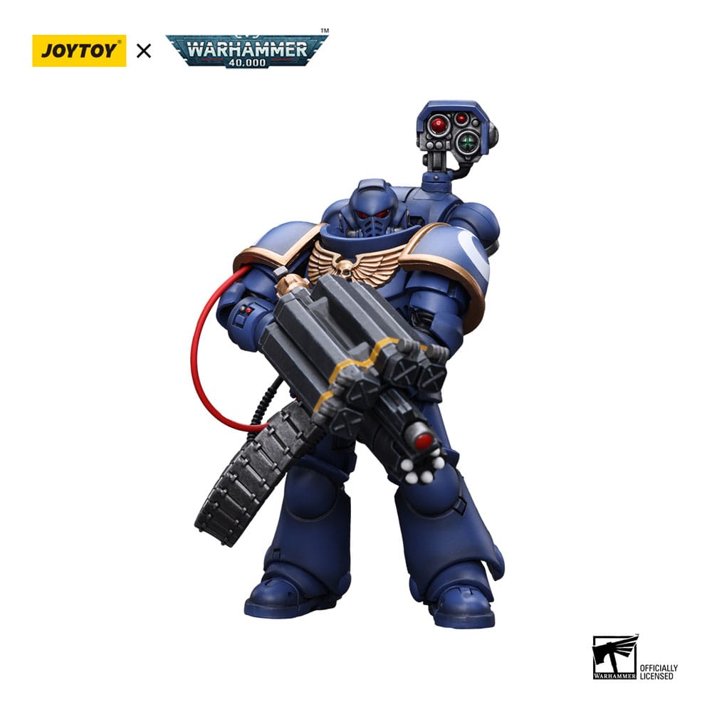 Warhammer 40k Actionfigur 1/18 Ultramarines Desolation Marine with Castellan Launcher (Superfrag) 12 cm