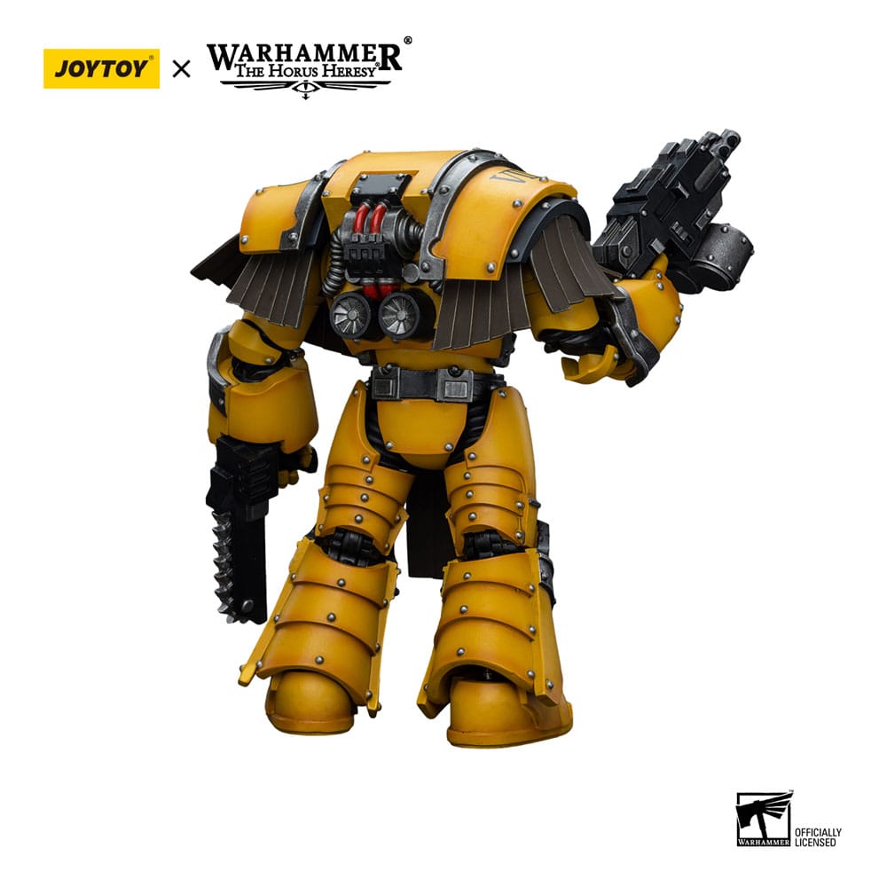 Warhammer The Horus Heresy Actionfigur 1/18 Imperial Fists Legion Cataphractii Terminator Squad Legion Cataphractii with Chainfist 12 cm