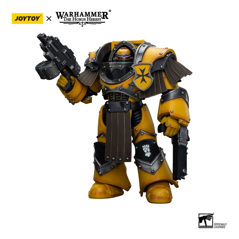 Warhammer The Horus Heresy Actionfigur 1/18 Imperial Fists Legion Cataphractii Terminator Squad Legion Cataphractii with Chainfist 12 cm