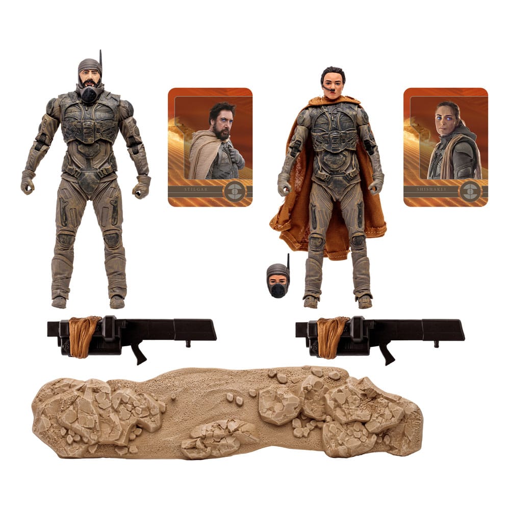 Dune: Teil 2 Actionfiguren 2er-Pack Stilgar & Shishakli (Gold Label) 18 cm
