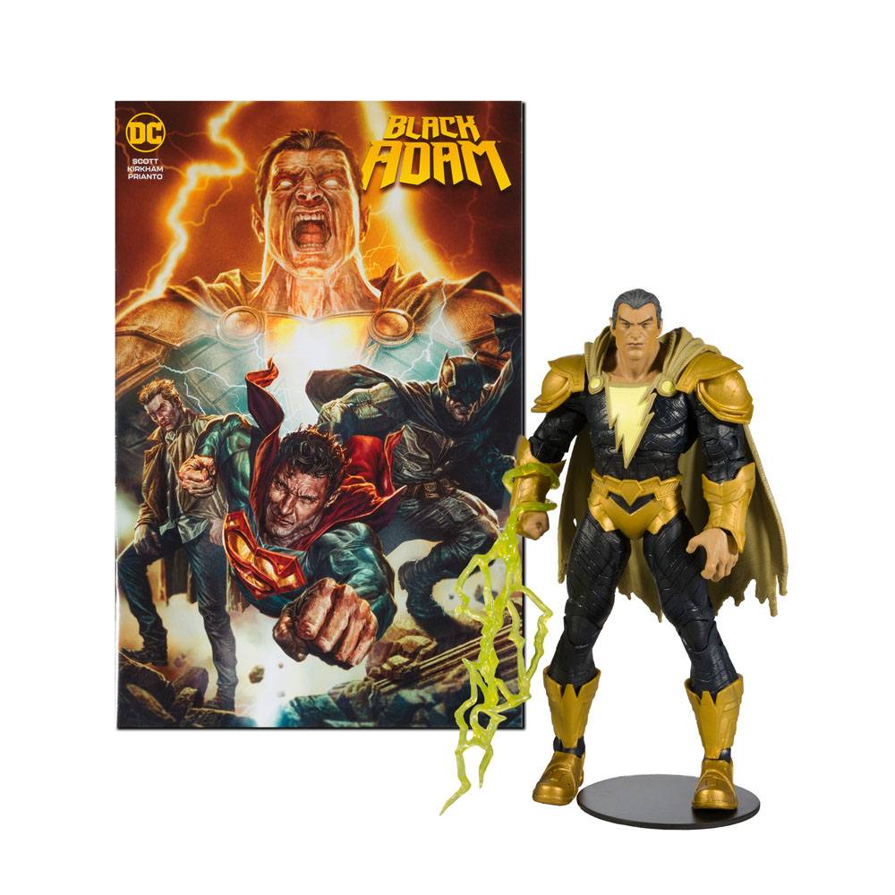 DC Black Adam Page Punchers Actionfigur & Comic Black Adam 18 cm